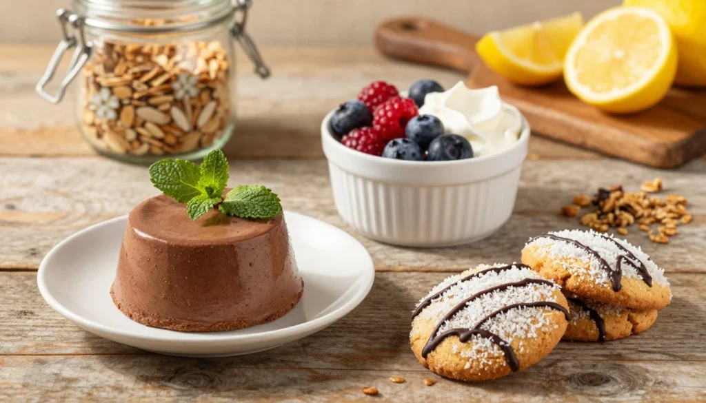 Easy Low Carb Dessert Recipe – A Sugar-Free Treat in Just 15 Minutes Low carb dessert recipe with chocolate and keto-friendly ingredients