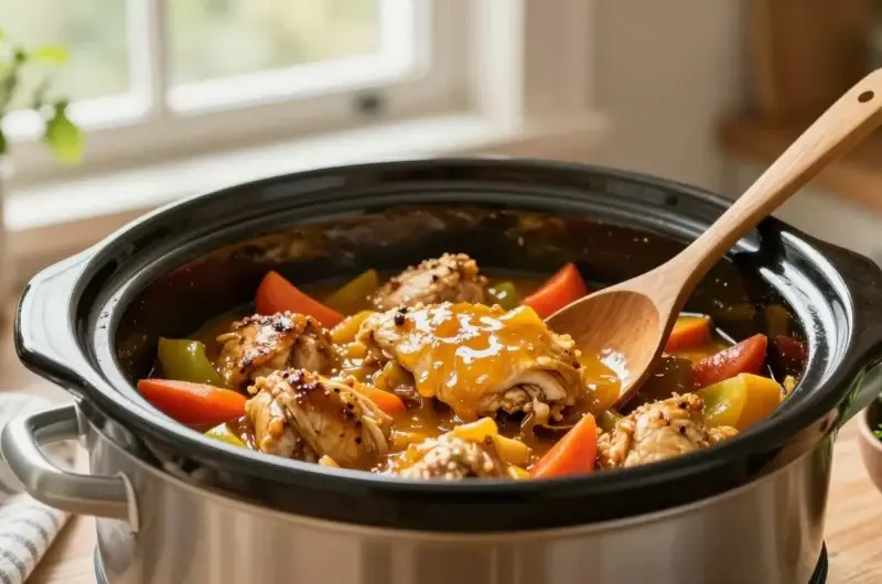 Slow Cooker Honey Mustard Chicken – Tender, Juicy & Effortless Dinner