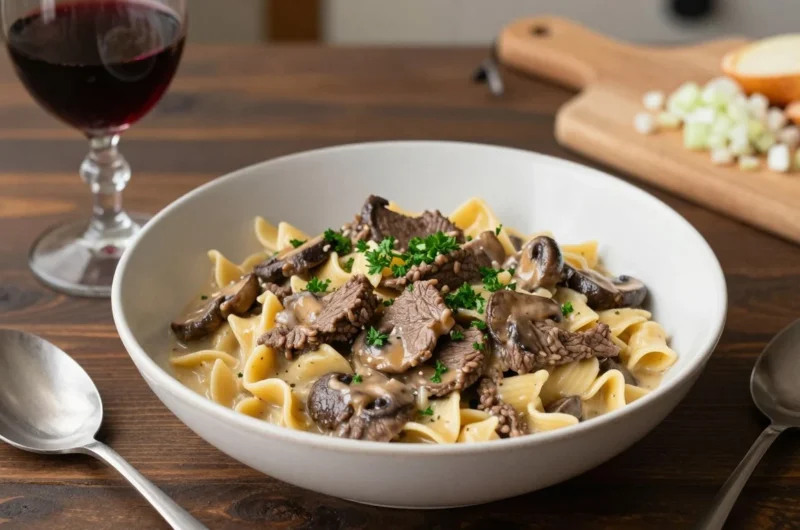Ground Beef Stroganoff – Easy One-Pot Creamy Dinner in 30 Minutes